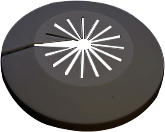 1 Piece Pipe Cover Flange Decoration Fit 0.59 to 1.77 inch Outer Diameter Pipe (15-45mm), PP Plastic Radiator Escutcheon Plate, Plumbing Cover Plates for Floor Wall Tube Decor, Black