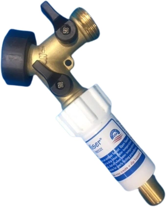 Freeze Miser® & 2-Way Y Valve Shut-Off ¾ Inch Brass Hose Connector
