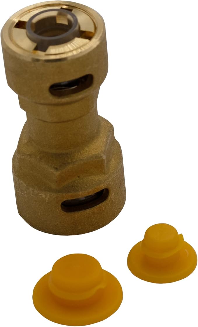 Supplying Demand SB1 5/8 x 1/2 Inch Reducer Quick Connect HVAC Brass Coupler Fitting