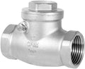 1-1/4" Stainless Steel Check Valve, NPT Threaded Horizontal Check Valve Check valve to prevent backflow, check valve for water, oil and air, also available with compressor DN32