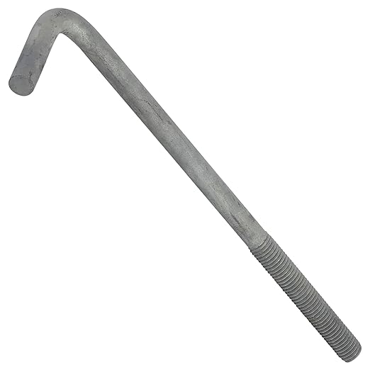 5/8"-11 x 12" L-Bolt Concrete Anchor Bolt - Hot Dip Galvanized by Conquest Fasteners