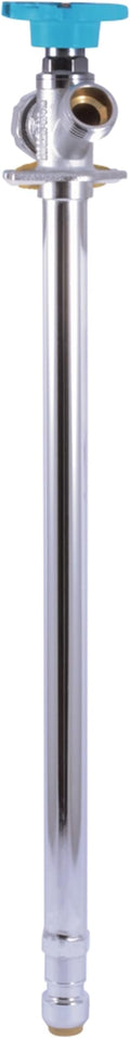 SharkBite 15 Inch Frost Free Sillcock, 1/2 x 3/4 Inch MHT, Push to Connect Brass Plumbing Fitting, PEX Pipe, Copper, CPVC, PE-RT, HDPE, 24637LF
