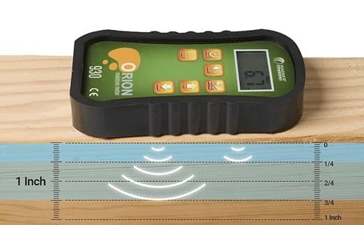 Orion® 930 Pinless Wood Moisture Meter by Wagner Meters I Accurate, Non-Damaging, Dual Depth Lumber Moisture Measurement, On-site Calibration (Standard Calibrator)