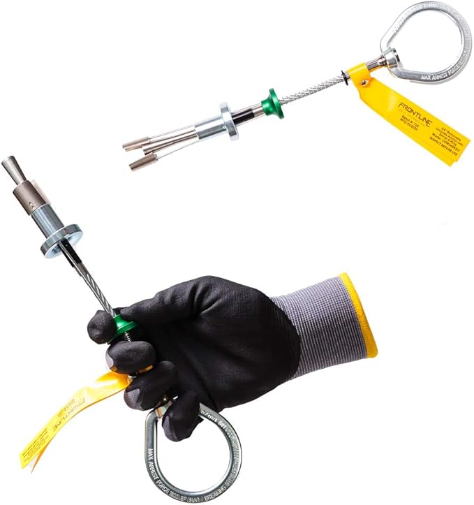 Frontline COB345KSV Reusable 5K Concrete Anchor Bolt with Swiveling D-Ring | ANSI, OSHA & EN Compliant | Built Tough, Rugged and Corrosion Resistant | OSHA & ANSI Compliant