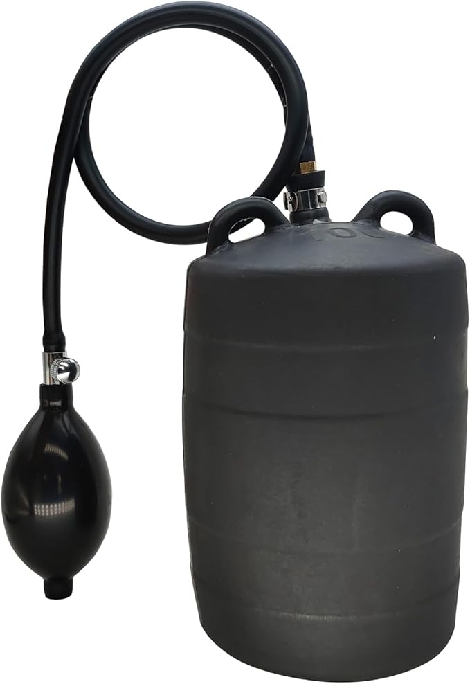 Sewer Test Plug - Inflatable Pipe Plug Balloon, Self-contained Hand Inflatable (4 inches)