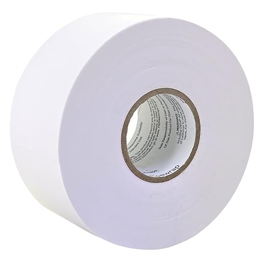 Pipe Wrap Tape - 2" x 100' - 10 mil PVC Corrosion Protection - Weatherproof for Metal Drain Electrical Conduit Underground Drain Pipe (White)