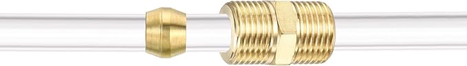 PATIKIL 14mm Tube OD Brass Compression Sleeves Ferrules, 25 Pack Brass Ferrule Fitting Brass Compression Fitting Assortment Kit for Air Water Gas Pipe