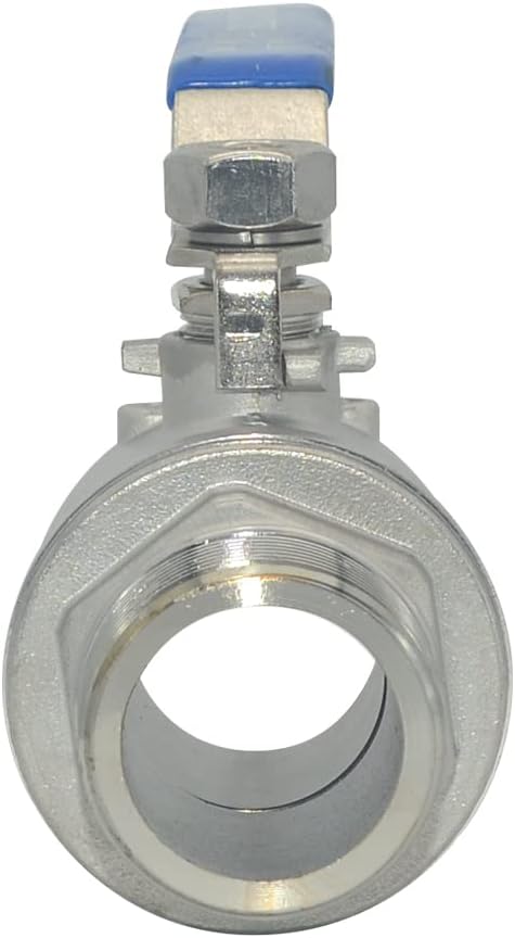 1Pcs Full Port Ball Valve 1-1/4'' - Heavy Duty Male NPT (MNPT) X Female NPT (FNPT) Thread with Long Handle Switch,Stainless Steel 304 for Water, Oil, and Gas,1000WOG