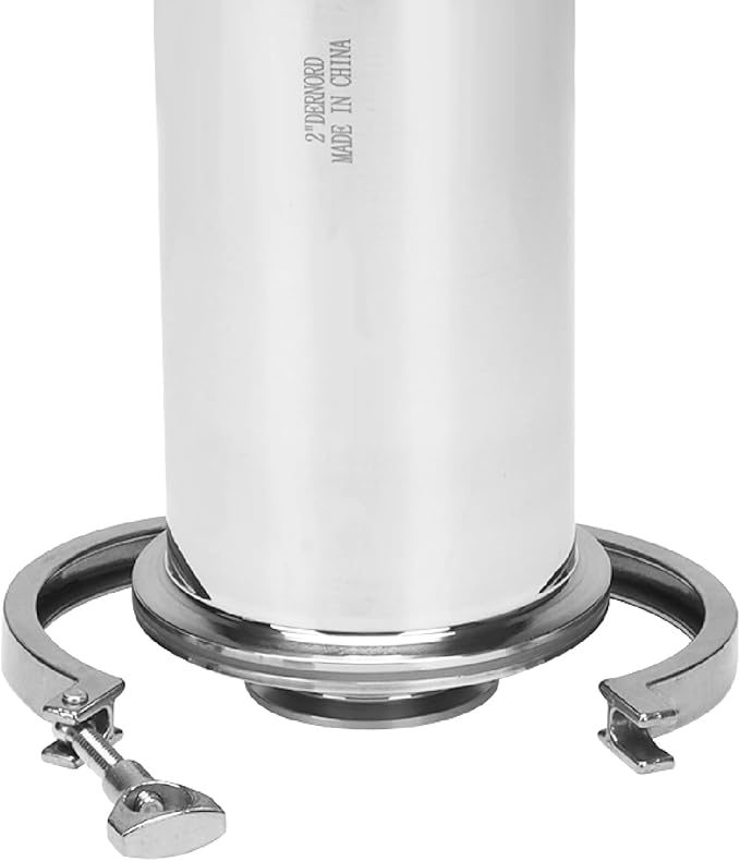 DERNORD 2 Inch Tri-Clamp Filter - Sanitary Fittings Inline Straight Strainer SS304 with 30 Mesh Stainless Steel Screen