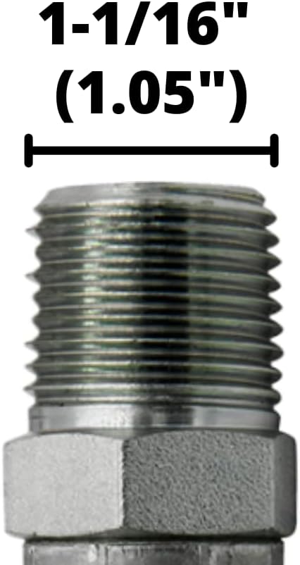 (10-Pack) MP-12-12 | 3/4" Hose x 3/4" NPTF Male Pipe Thread Hydraulic Hose End Crimp Fitting