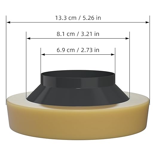Hibbent Extra Thick Toilet Wax Ring, Toilet Bowl Wax Seal Kit with Closet Bolts, PE Flange and Extra Retainers, Thick Wax Ring Gasket for 3-inch/4-inch Waste line-Gas, Odor and Watertight Seal