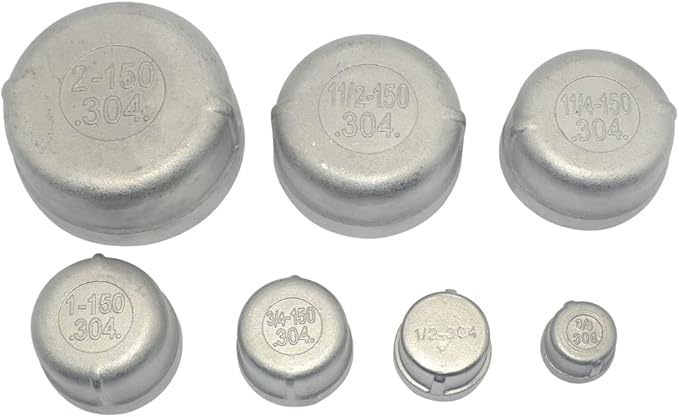 1" Cap,NPT Female Threaded Cast Pipe Fitting,Stainless Steel 304