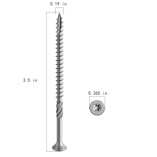 #10 * 3-1/2" 304 Stainless Steel Deck Screws, (325pcs) 5 lbs.Exterior Wood Screws, Rust Resistant Epoxy Coated, Bronze, T20 Star Bit