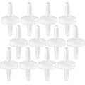 JoyTube 12 Packs Check Valve 1/4”(6MM) One-Way PVDF Plastic Hose Barb for Liquid Air