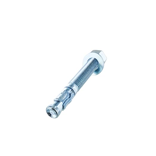 Conquest 3/4" x 6-1/4" Zinc Wedge Anchors (Box of 10) – High Performance Concrete Anchors – Rust Resistant Zinc Plating for Dry Interior Environments – Heavy Duty Fastener for Concrete