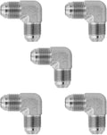 3/4" JIC Male x 3/4" JIC Male 90 Degree Elbow/Corner Hydraulic Pipe Adapter Fitting (5-PACK) | 2500-12-12