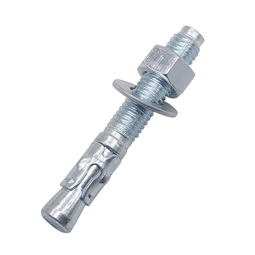 1/2" x 3" Wedge Anchor, for Cement and Concrete only, zinc-Plated Carbon Steel Screws and lag Bolts （30 pcs
