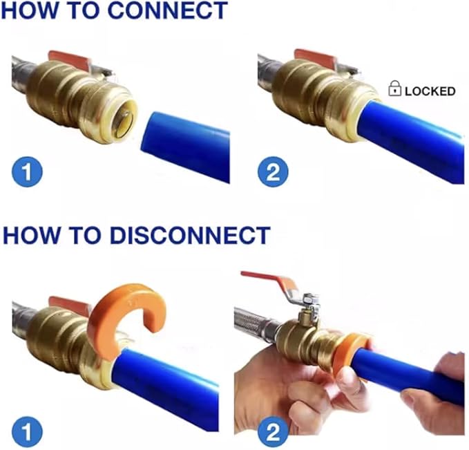 1 Piece XFITTING 1" Push Fit X 1" Female NPT/FNPT Adapter, Brass, Plumbing Fitting For Copper, Pex, Cpvc