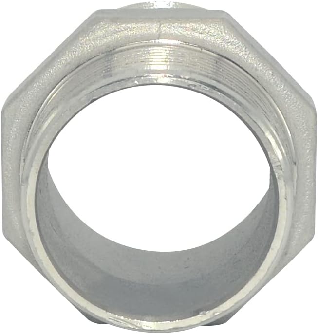 1-1/2" x 1-1/4" Male Threaded Reducing Nipple Fitting/Adapter,Stainless Steel SS304 NPT Pipe Hex Reducer