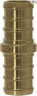 XFITTING Pex 1/2 Inch x 1/2 Inch Pex Coupling, 23-3-4=10XX, 10 Pieces
