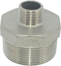 2" x 3/4" Male Threaded Reducing Nipple Fitting/Adapter,Stainless Steel SS304 NPT Pipe Hex Reducer