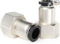 TAILONZ PNEUMATIC Female Straight 10MM Tube OD x 1/4 Inch BSP Thread Push to Connect Fittings PCF10-02(Pack of 10)