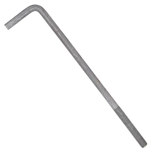 5/8"-11 x 15" L-Bolt Concrete Anchor Bolt - Hot Dip Galvanized by Conquest Fasteners