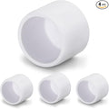 SCH40 PVC Cap 3/4 Inch - Fit Standard 3/4" SCH40 PVC Pipes (OD Approx. 1.05"), Zernmiarder Furniture Grade Pipe Caps, White Pipe Cover Fittings for Plumbing, DIY, Garden & Furniture - 4 Pcs