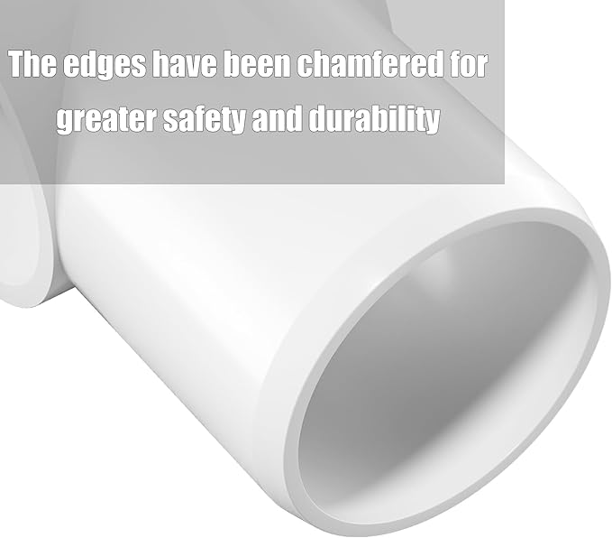 20PCS 4 Way Cross PVC Fittings 1/2Inch, SCH40 Furniture Grade Elbow Fitting Heavy Duty PVC Pipe Connector for Water Supplies, DIY Garden Shelf & Greenhouse