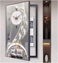 Fuse Box Cover Cabinet, Breaker Box Cover, Decorative Painting of Electricity Meter with Clock, Wall Mounted Hide Electrical Panel Cover Decorative,E,60x120cm