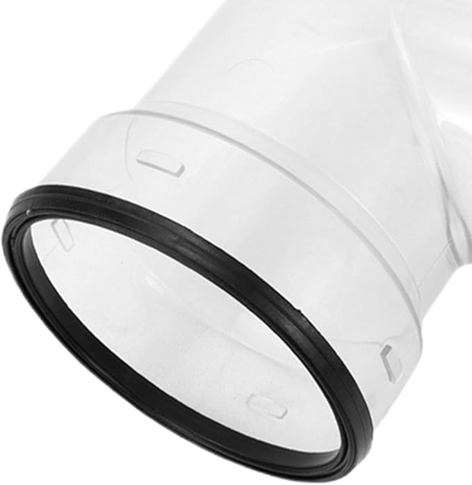 RV Sewer Hose Adapter - Heavy Duty Waste Drain Connector, Transparent Elbow Fitting with Adapter Rings, Leakproof Lock Design, Ideal for Trailer Motorhome Travel Outdoor