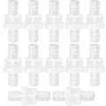 JoyTube 12 Packs Check Valve 1/2” (12MM) One-Way PVDF Plastic Hose Barb for Liquid Air