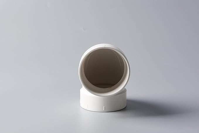 Rainbow Dream 1-1/2 Inch DWV 90 Degree PVC Pipe Elbow - 2pcs, White