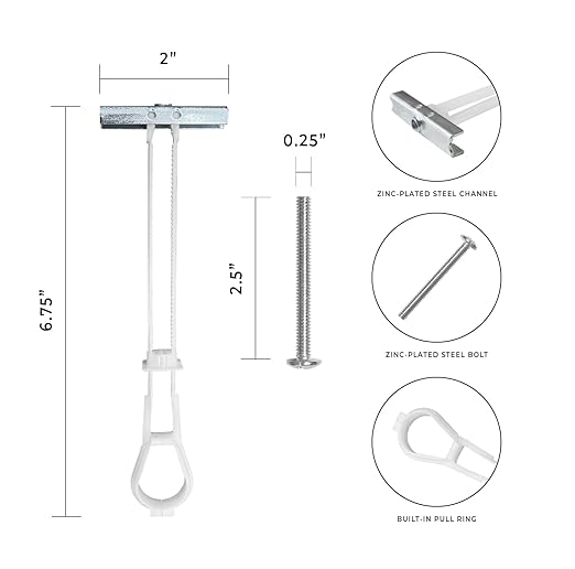 400-Pack 1/4"-20 Heavy Duty Quick Toggle Anchors with Bolts Bulk Set | for Drywall, Metal Studs, and Concrete Block | Holds 260+ Lbs. | 400 Toggles + 400 Bolts
