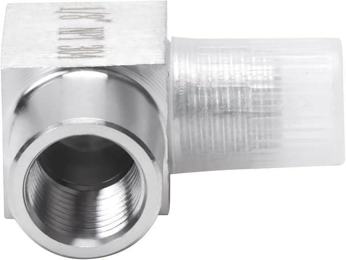 90 Degree Street Elbow - 1/8" NPT Male to 1/8" NPT Female Stainless Steel 304 Heavy Duty Forged Square Barstock Street Elbow Adapter Pipe Fitting (pack of 2)