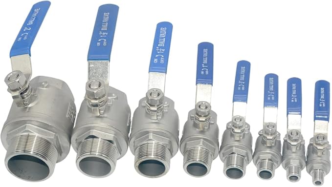 DAN SPEED Full Port Ball Valve Male x Female S304 Stainless Steel Heavy Duty for Water, Oil, and Gas,1000WOG (1/4inch)