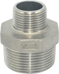 1-1/4" x 3/4" Male Threaded Reducing Nipple Fitting/Adapter,Stainless Steel SS304 NPT Pipe Hex Reducer