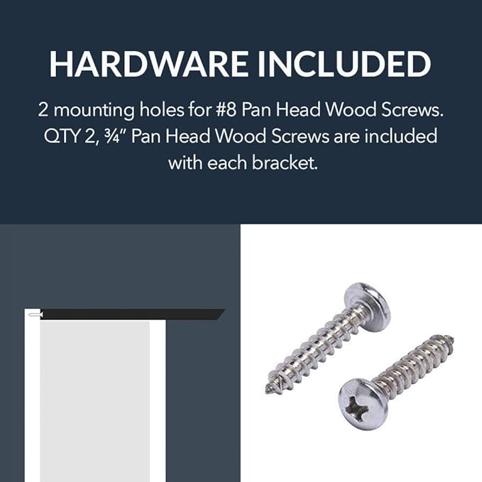 Iron Supports Hidden Island Countertop Support Bracket - Heavy Duty Brackets for Granite Countertops - Steel Kitchen Island Support Brackets (White - 34 Inch)