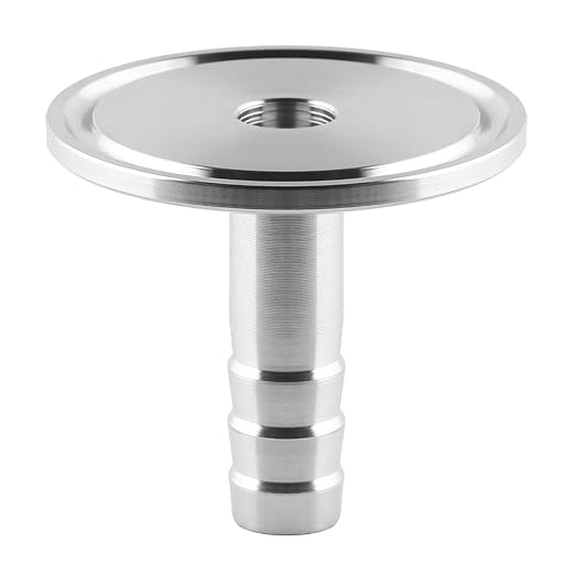 1.5" Tri Clamp to 1" Barb Fitting Stainless Sanitary Home Brew Adapter (Ferrule OD 50.5mm)