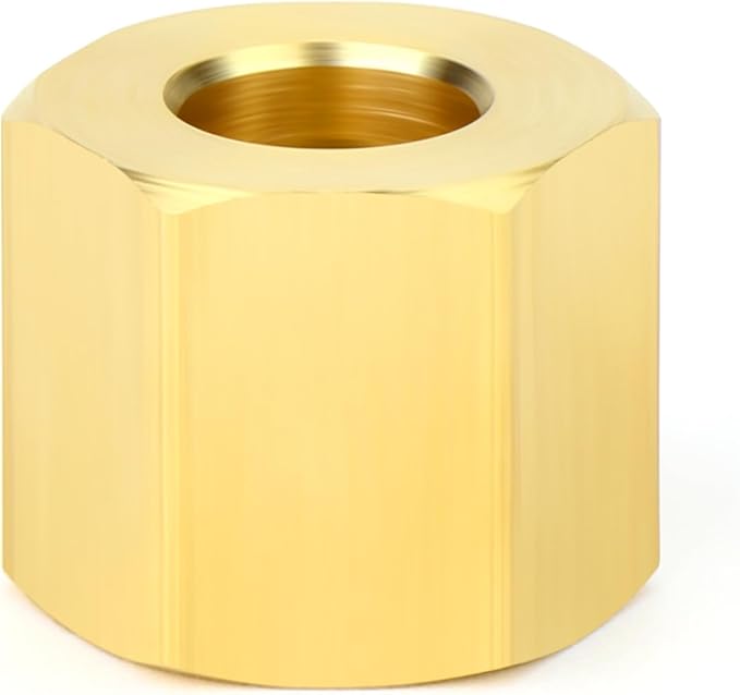 GASHER 30PCS Brass 1/4" Compression Fitting, Brass Compression Nut
