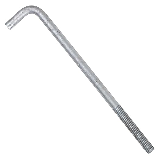 1"-8 x 21" L-Bolt Concrete Anchor Bolt - Hot Dip Galvanized by Conquest Fasteners