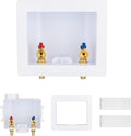 1-Pack GUOFIS Washing Machine Outlet Box,1/2 Inch PEX-A Expansion Inlet x 3/4 Inch MHT Outlet, Laundry Washer Box(Center Drain)