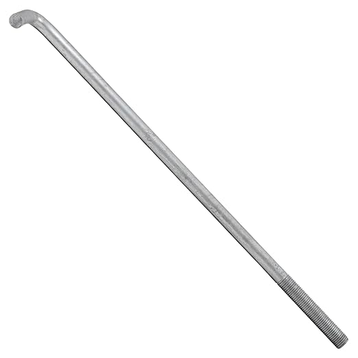 1"-8 x 30" L-Bolt Concrete Anchor Bolt - Hot Dip Galvanized by Conquest Fasteners