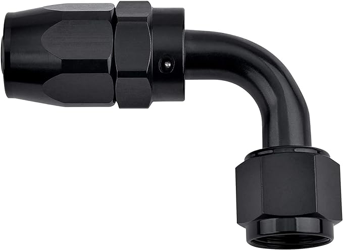 EVIL ENERGY 10AN Hose End Fitting 90 Degree Swivel for CPE Braided Hose Black