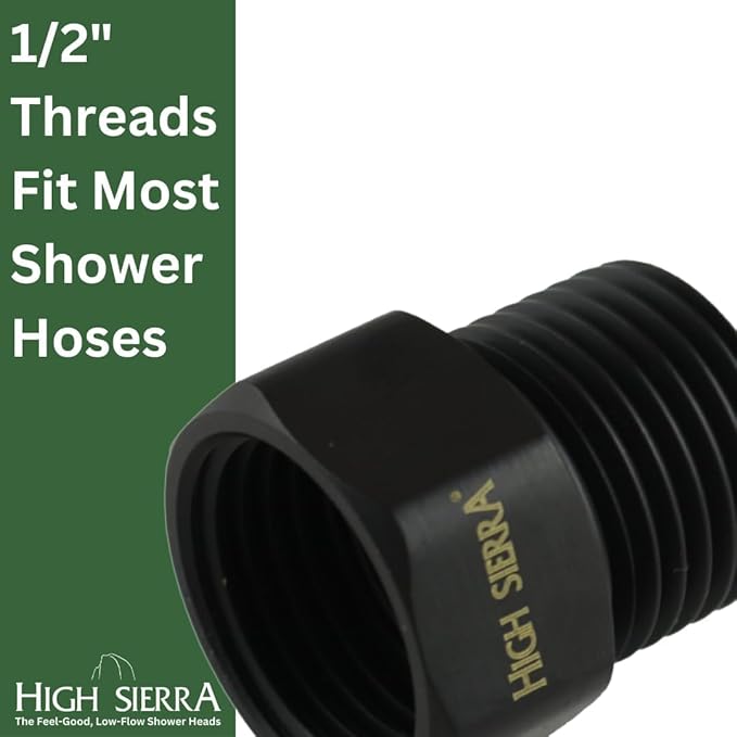 High Sierra® - Solid Metal Certified Vacuum Breaker and Backflow Preventer for Handheld Shower Heads - Oil Rubbed Bronze Finish