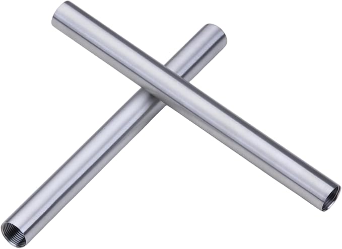 CONSTELLAR 304 Stainless Steel Pipe Fitting - 1" NPT Female x 1" NPT Female Threaded Thickened Pipe Wall, 400mm (16 inch) Length Heavy Nipple Seamless Pipe (1 Pcs)