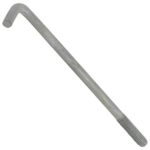 1/2"-13 x 10" L-Bolt Concrete Anchor Bolt - Hot Dip Galvanized by Conquest Fasteners