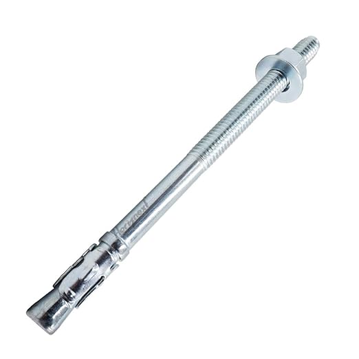 1/2" x 7" Wedge Anchor, for Cement and Concrete only, zinc-Plated Carbon Steel Screws and lag Bolts （ 30 pcs