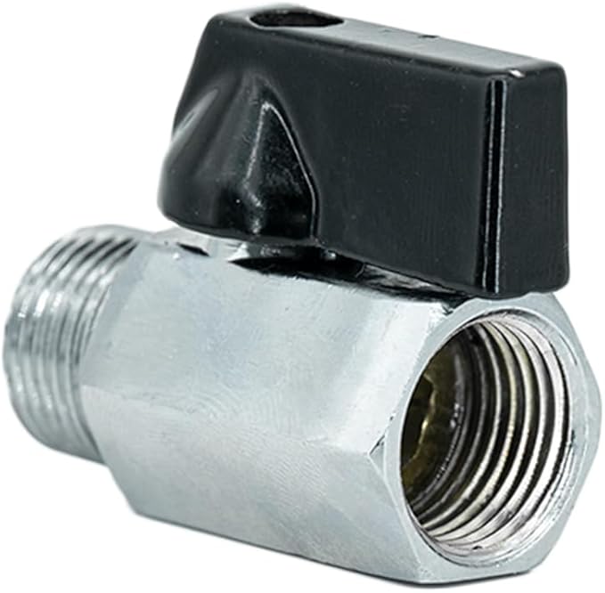 Brass Mini Ball Valve 1/2" NPT Female x Male Shut-Off Valve
