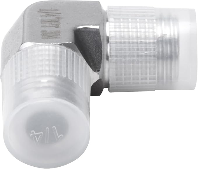90 Degree Street Elbow - 1/4" NPT Male to 1/4" NPT Male Stainless Steel 304 Heavy Duty Forged Barstock Street Elbow Adapter Pipe Fitting (pack of 5)